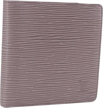 Louis Vuitton Pre-owned Vintage Bifold Wallet - Dames - Vintage Accessoires - Paars - ONE Size - Leer - Vintage