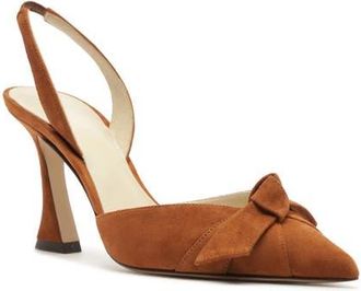 Alexandre Birman Clarita Pointed Toe Slingback Pump in Espresso at Nordstrom, Size 10.5