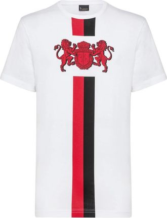 Billionaire Boys Club T-shirt Ronde Hals Dubbele Leeuw - Heren - T-shirts - Wit - XS - Katoen - Tops