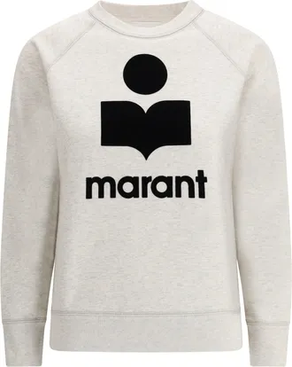 Isabel Marant Womens Cotton Sweatshirt Ecru Sweatshirts Sweater