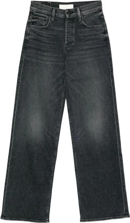 Mother Straight Jeans - Dames - Regular Fit Jeans - Zwart - W28 - Katoen - Jeans