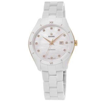 Rado Hyperchrome Diamonds Automatic Mother of Pearl Dial Ceramic Womens Watch R32033902