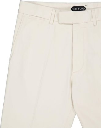 Tom Ford Mens Trousers White Cotton