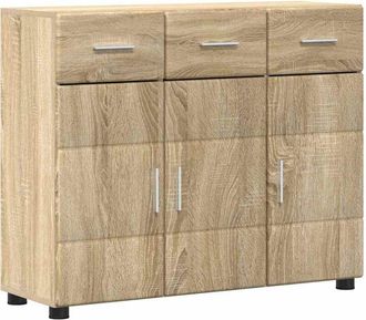 vidaXL Aparador Roble Sonoma 88,5 X 30,5 X 73 Cm Madera De Ingenier&iacute;a Vidaxl