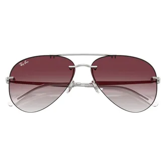 Ray-Ban Pilotenzonnebril - unisex - Accessoires - Rood - Maat: 59 MM Polyamide