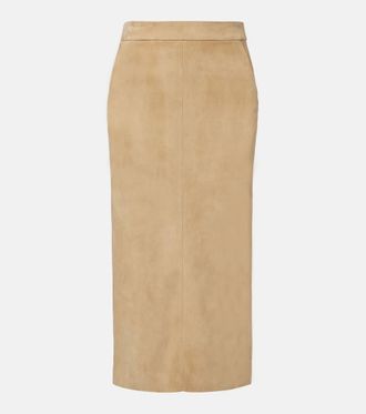 Stouls Taylor suede pencil skirt