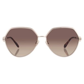 Ferragamo Brown Gradient Geometric Ladies Sunglasses SF325S 745 62