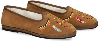 Fortela Frutate Friulane Suede Leather Embroidery in Segale at Nordstrom, Size 41