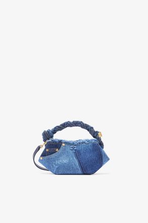 Ganni Blue Mini Bou Bag in Denim