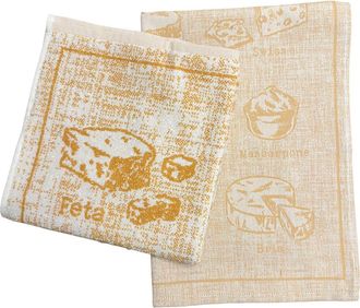 Anaya with Love Cheese Course Kitchen Towels - Set of 2 in Golden Yellow at Nordstrom