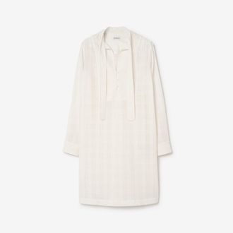 Burberry Check Cotton Voile Dress