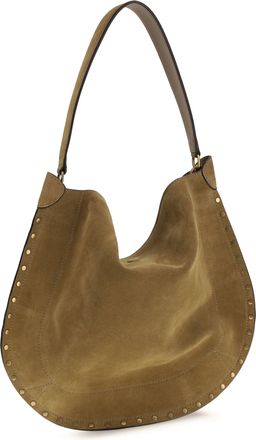 Isabel Marant Womens Shoulder Bag Oskan Soft Taupe Calf Leather