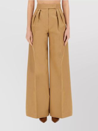 Max Mara cotton wide-leg trousers