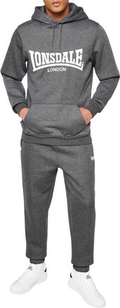 Lonsdale Heren Essential Oth-hoodie (Houtskool mergel)