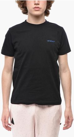 Off-white Cotton Crew Neck T-Shirt ARROW ISLAND With Print size Xxs