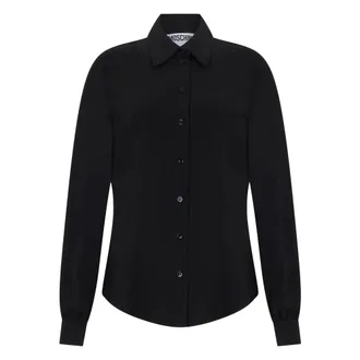 Moschino Shirts, female, Black, Size: XS Classic Long-sleeve Shirt