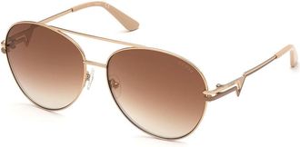 Guess GU7735 28U Womens Sunglasses Gold Size 64