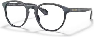 Giorgio Armani Gestreept Opal Grijs Montuur - unisex - Brillen - Grijs - 52 MM - Accessoires