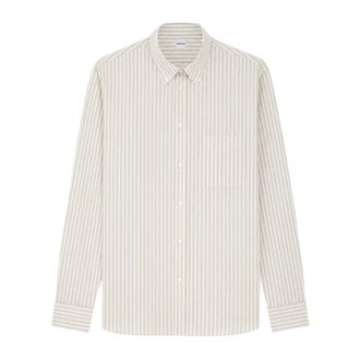 Aspesi Overhemd met knoopsluiting - Dames - Blouses & Shirts - Beige - Maat: L Katoen
