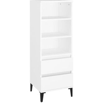 vidaXL Highboard White 40x36x110 cm Engineered Wood Vidaxl