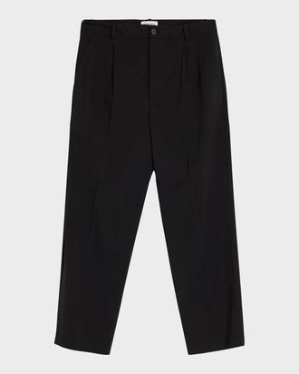 Frame Denim Men & apos;s Tropical Wool Pleated Trousers