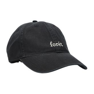 For&eacute;t Hawk Washed Cap - Heren - Petten - Zwart - ONE Size - Katoen - Accessoires