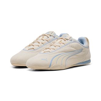 Puma Sneaker PUMA CATCH SOLEIL SD, Damen, Gr. 37,5, weiss (alpine snow, haute tropic), Leder, colorblocking, Schuhe Sneaker, Design auf den Spuren des Puma