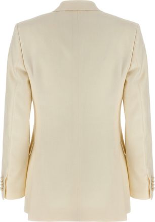 Brioni Womens White Wool Blazer Clothing