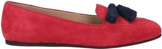 Charles Philip Mens Ronald Red Suede Loafers