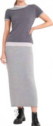 Staud Lyric Dress In Heather Grey Multi