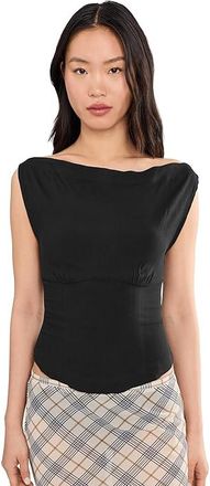 Free People Harper Top Womens Clothing Black : LG (Womens 12-14), Viscose