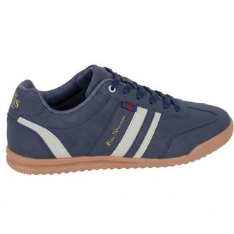 Ben Sherman Heren Feedback Faux Nubuck Sneakers (Marineblauw/Grijs)