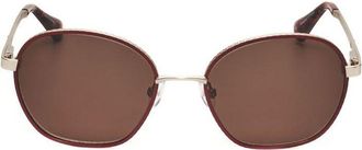 Christian Lacroix Ladies Brown Round Sunglasses CLS3064