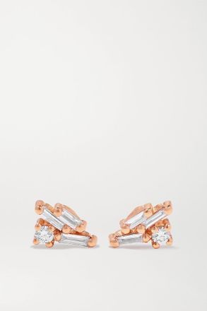 Suzanne Kalan Orecchini In Oro Rosa 18 Carati Con Diamanti