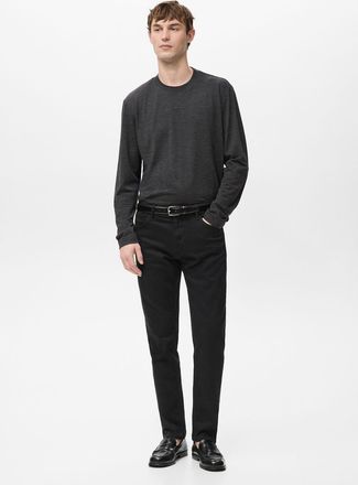 Mango Jeans Patrick slim fit Ultra Soft Touch black denim - Uomo - 44 - MANGO MAN