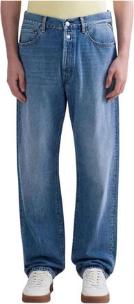 Replay Wide Jeans - Heren - Loose Fit Jeans - Blauw - W32 - Jeans