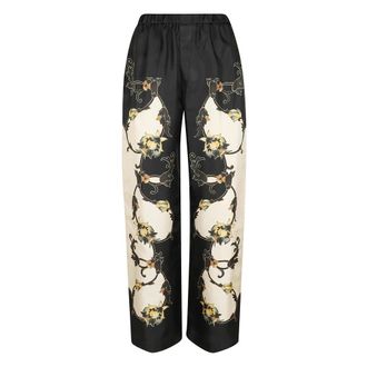 La DoubleJ Club Pants Plac&eacute;e - Trousers - Mujer - Negro - S
