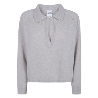 Kujten Kujten - V-neck Truien - Dames - Truien - Beige - Maat: S
