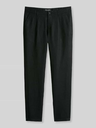Marc O'Polo Tapered Leinenhose mit G&uuml;rtelschlaufen Modell OSBY JOGGER in Black, Gr&ouml;&szlig;e 30/32