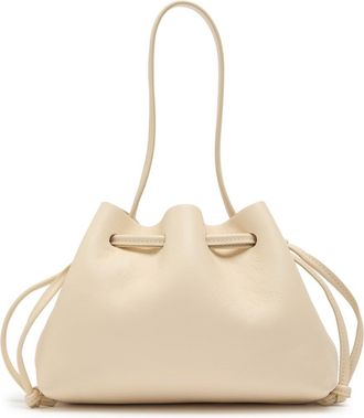 Mansur Gavriel Drawstring Leather Pouch - Ivory - One Size