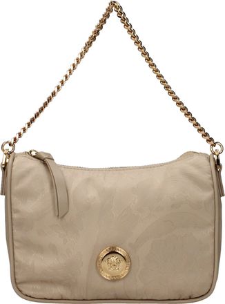 Versace Beige Fabric Womens Handbag