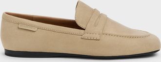 Charles & Keith Faux Suede Penny Loafers