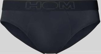 HOM Slip mit Label-Bund in Black, Größe XXL