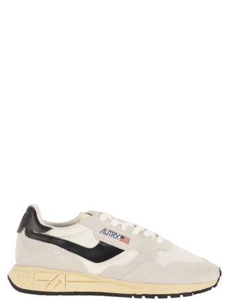 Autry Reelwind sneaker van su&egrave;de en technisch textiel