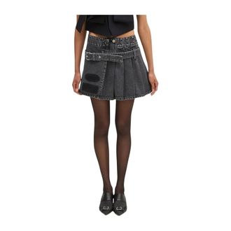 AMBUSH Ambush - Denim Skirts - Dames - Rokken - Zwart - Maat: W26 Denim