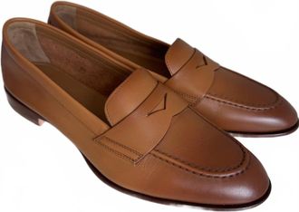 Santoni Womens Famed Loafers In Light Brown