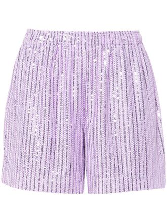 Stine Goya Sganne sequined shorts - Purple