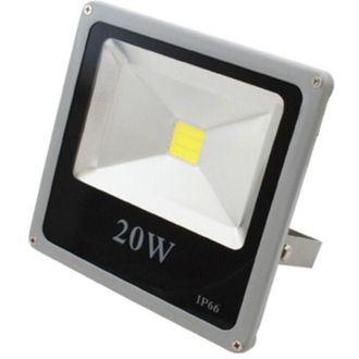 Trade Shop Trade Shop Traesio - Trade Shop - Foco Led Ultra Delgado Con Luz Rgb C&aacute;lida-fr&iacute;a Para Exterior Ip65 220v - -20 Vatios -slim