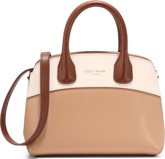 Cole Haan The Lady Small Satchel Bag in Tuscan Sand Ivory /Cuoio at Nordstrom Rack