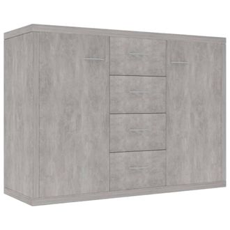 Berkfield Home Sideboard Concrete Grey 88x30x65 cm Engineered Wood | Size: 88 x 30 x 65 cm